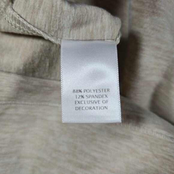 Cremieux Mens 1/4 Zip Pullover Shirt Size Large Cream Chest Pocket Casual Preppy - Picture 8 of 8